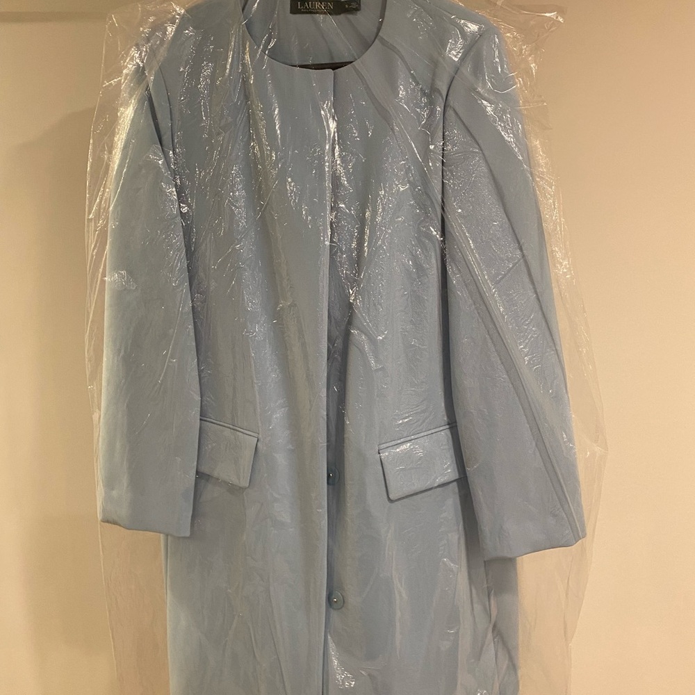 Ralph Lauren Blue Trench Coat